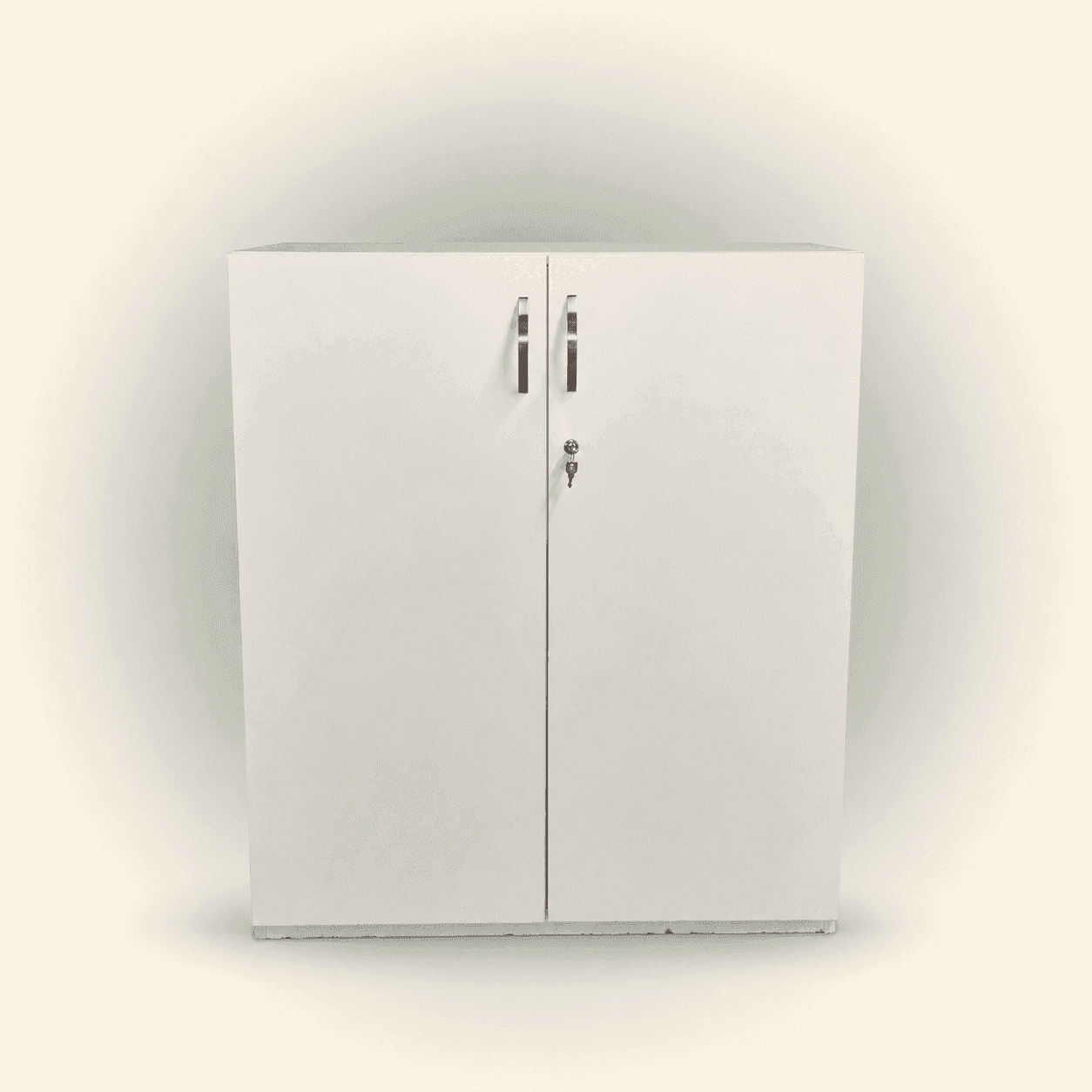 Armoire mi-haute bois blanc - ARM - 003